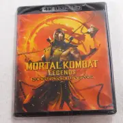 Mortal Kombat Legends Scorpion's Revenge 4K Ultra HD Blu-Ray NEW SEALED Combat