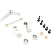 GPM Racing Aluminum Steering Assembly Silver : Tamiya CC01