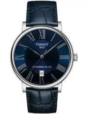 [Tissot] Carson Premium Powermatic 80 T1224071604300 Automatic Watch in Blue