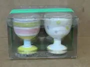 Ceramic Egg Cups Stand Holder Ceramic Set of 4-Brand New