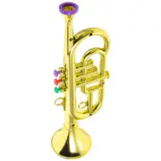 Three Tone Trumpet Toy Kid Instrument Educational Prop Plastic Toddler