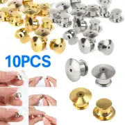 10/50PC Backs Locking Pin Keepers Badge-Pin Locks Pin For Lapel Enamel Hat Pins