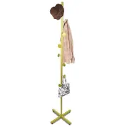 Gold Coat Rack Stand With 8 Hooks Metal Coat Hanger Freestanding Entryway Hallwa
