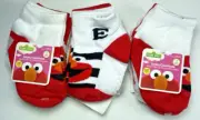 NEW 9 PAIRS SESAME STREET ELMO FOLD-OVER NON SKID SOCKS SIZE 12-18M NS209