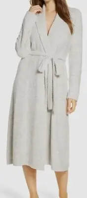 $140 Natori Women's Beige Sleepwear Serenity Knit Jacquard Chenille Robe Size XL