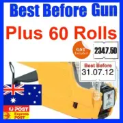 BEST BEFORE PRICE PRICING GUN LABELLER + 60 ROLLS LABEL BFG-6