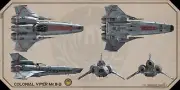 1/72 Scale Battlestar Galactica MKIII Viper and Caprica Fighter 3D Printed Kits