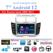7inch Android 12 Car Stereo Radio GPS Nav Head Unit For Toyota Yaris 2005-2012