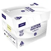 J.Burrows Premium A4 Tinted Paper Ream Yellow 5 Pack