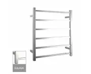 Square Electric Heated Towel Rack 6 Bars - Chrome