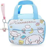 Kawaii Insulated Lunch Bag for Women, Reusable Large Capacity Lunch Box, Leakproof Lunch Tote Bag with Front Pocket, Lunchbox Container Thermal Cooler Bag Food Handbags for Work Office Travel Picnic