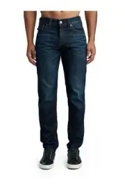 True Religion Geno Jeans Mens 42 x 34 Relaxed Slim Fit Mirage Blue NWT $189