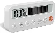 Visual Timer with Progress Bar, Digital Stopwatch Kitchen Cooking Analog Countdown Timers, Refrigerator Oven Whiteboard Wall Suction Magnetic Timer, Loud/Mute, Easy for Kids Seniors, LCD Time Display