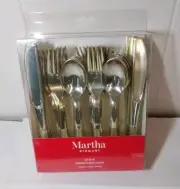Martha Stewart Set of 48 Gold Plastic Cutlery Silverware Holiday Shower Party