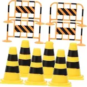 BRIGHTFUFU Set of 48 Mini Traffic Cones Road Sign Toys for Boys and Girls Fun Learning Toys for 5 Year Olds for Birthday Parties