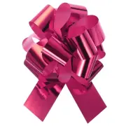 10pcs 6" Metallic Large Big Pull Bow Gift Wrapping Bows Ribbon, Rose Red