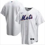 2022 MLB 紐約大都會隊藍色白色黑色灰色漸變橙色棒球球衣
