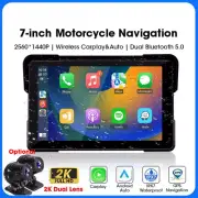 5/7 Inch Motorcycle DVR Navigation GPS Wireless CarPlay Android Airplay Display