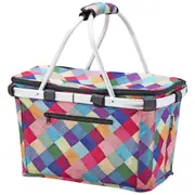 Sachi Harlequin Insulated Market Basket
