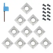 10x Square Carbide Inserts Replacement Cutters for Wood Lathe Turning Tool