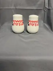 Coca-Cola Checkered Salt & Pepper Shaker Set - 1996 - Gibson
