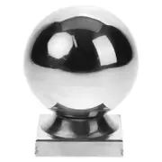 Stainless Steel Guardrail Post Cover Cap Durable Guardrail Post Ball Reliable Hand Railing Ball Fence Post Ball For Fences Handrails Silver 8.50X5....