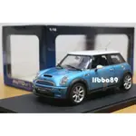 AUTOART 1/18 MINI COOPER S R53 ELECTRIC BLUE 74841 迷你