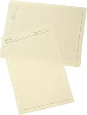 NAMOARLY 60 Sheets A5 Lined Notebook Paper Refill Binder Inserts Planner Easy to Write