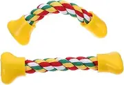 GANAZONO Large Dog Teething Toy 2 Pack Shape Molar Toy for Dogs Pet Training Ropes