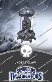 Skylanders Imaginators Undead Claw Creation Crystal NFC Card FACTORY RESET