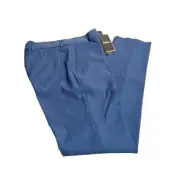 BOSS Genius Suit Pants in Virgin Wool Light Blue Slim Fit - Size 32R