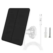 Solar Panel for Security Camera,5W Solar Panel with Micro-USB & USB-C Port6098
