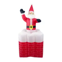 在飛比找蝦皮購物優惠-聖誕節派對佈置充氣聖誕老人 煙囪聖誕老公公(#Q1-13)
