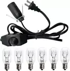 Salt Lamp Cord and Bulbs,Himalayan Salt Lamp Cord with Dimmer Switch,Original UL