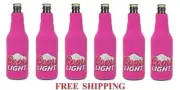 COORS LIGHT MOUNTAINS 6 BEER BOTTLE SUIT COOLERS KOOZIE COOLIE HUGGIE PINK NEW