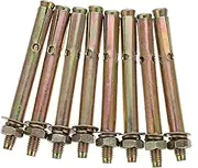 Anneome Rust Wall Mounting Expansion Bolts 8pcs Set M8 Zinc Plated for Doors and Fixtures