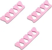 AUTSUPPL 3sets Toe Separator Pedicure Tool 40-piece Set Nail Art Nails Foam Toe Separators for Manicure 40pcs*3