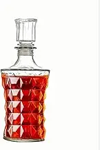Whiskey Decanter, Lead-Free Crystal Liquor Carafe with Stopper,Liquor Bottle Decanter for Whiskey,Scotch,Vodka Bourbon and Rum