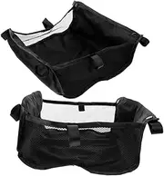JUMPLAWN Stroller Storage Tray Large Capacity Caddy Pram Utility Basket Mesh Bag