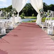 50 ft ROSE GOLD Glittered AISLE RUNNER Wedding Ceremony Party Events Decorations