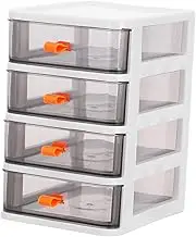 EXQUIMEUBLE Stackable Plastic Storage Drawer for Desk Organization Multi Functional Drawer Case with Design for Easy Item Identification for Cosmetics Stationery and Small Accessories Storage
