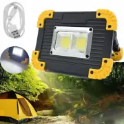 LED+COB Work Light USB Rechargeable Spotlight Floodlight Torch Camping Emergency