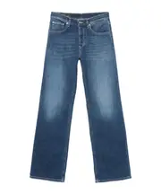 Fade-Dyeing Patchwork Jeans Pants 25,27,28,30 Blue