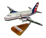 Colgan Air Saab SF-340 Old Livery Desk Top Display Wood Model 1/48 SC Airplane