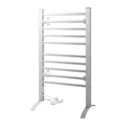 Devanti Electric Heated Towel Rail Rack 10 Bars Fr