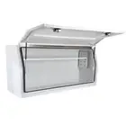 1700 x 600 x 820mm White Aluminium Full Lid Ute Tool Box Truck Trailer Toolbox