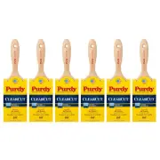 Genuine Purdy 6 Pack Clearcut Sprig Flat 3" Paint Brushes 144380130-6PK