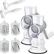 Kleva Range Sumo Slicer with 3 Interchangeable Drums Precision Peeler - Double Offer…