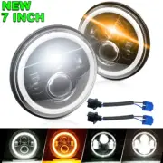7inch Sealed Beam LED Headlight Halo For Dodge B100 B150 D300 W100 W200 Pickup (for: Fiat)
