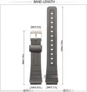18cm Watch Band Replacement Strap For Casio F91W Black Resin Wrist Watchstrap